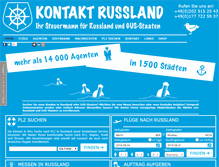 Tablet Screenshot of kontakt-russland.de